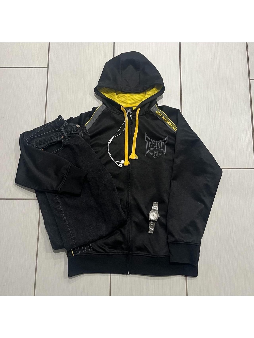 2000s Tapout MMA Track Zip Hoodie